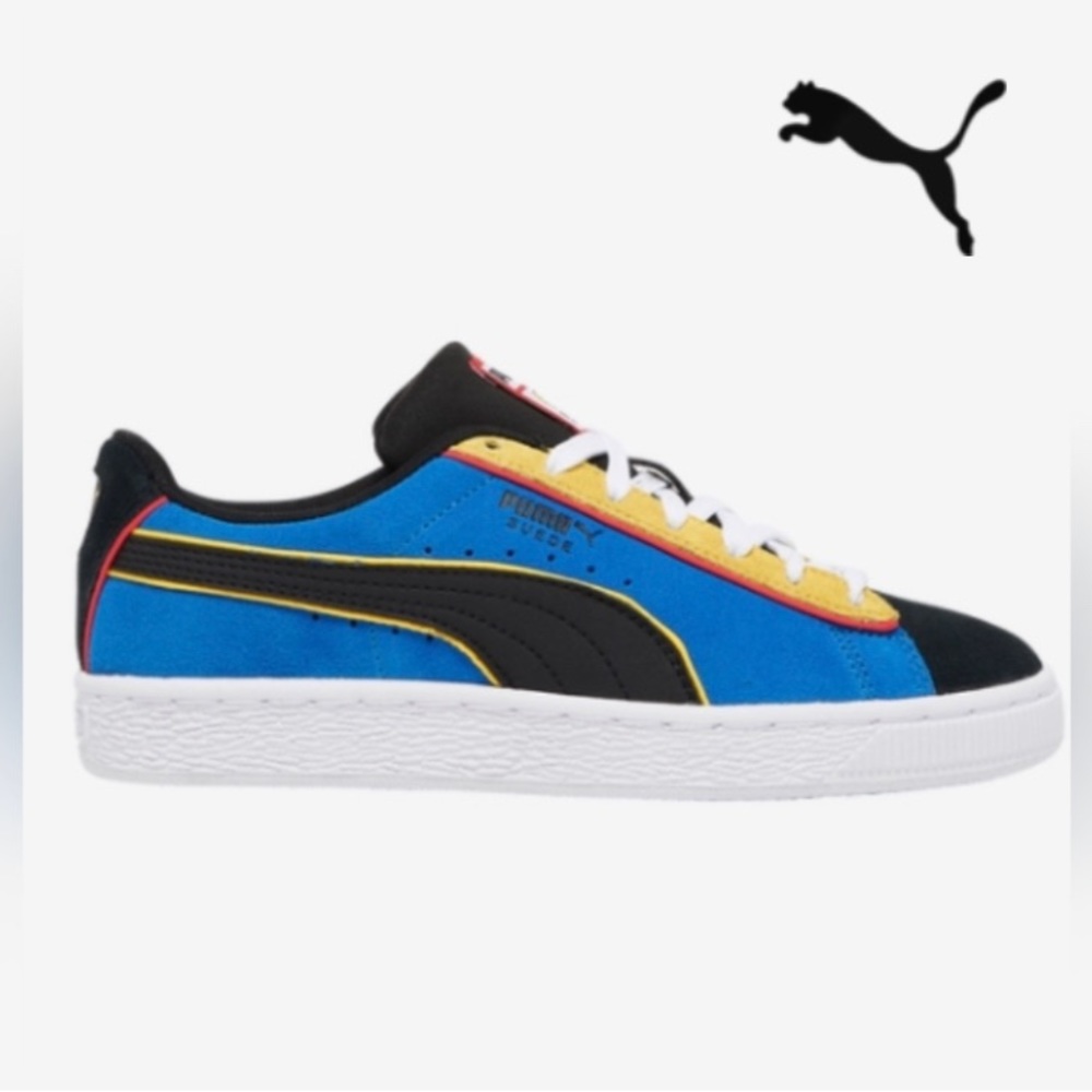 NIB Puma Big Kid Smiley Suede Sneakers Sz 6